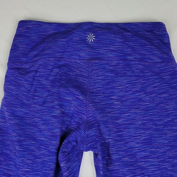 XS ATHLETA CHATURANGA BLUE PURPLE CROP CROPPED RUNNING YOGA LEGGINGS extra small - Picture 10 of 10